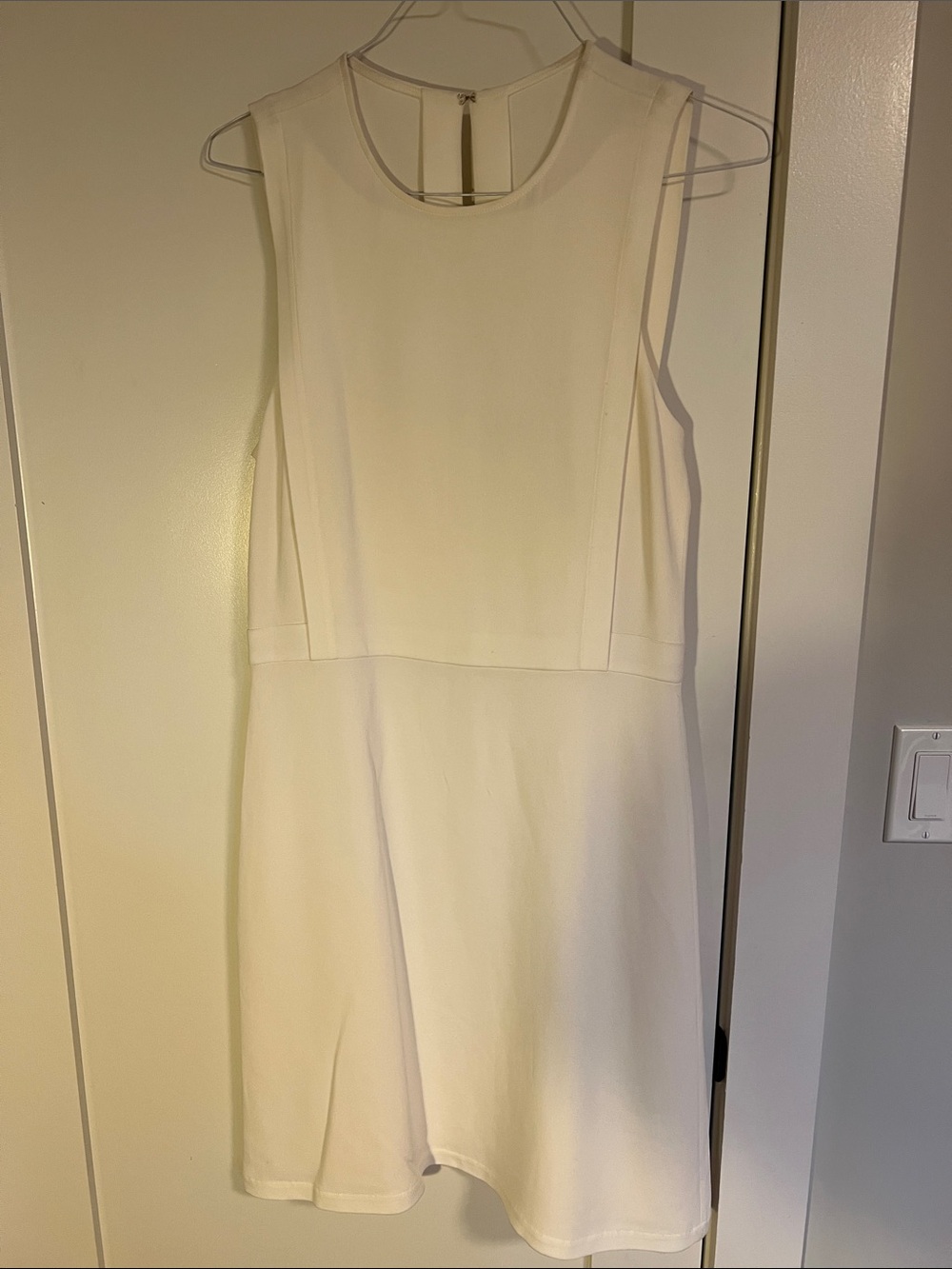 Theory Sleeveless White Mini Dress